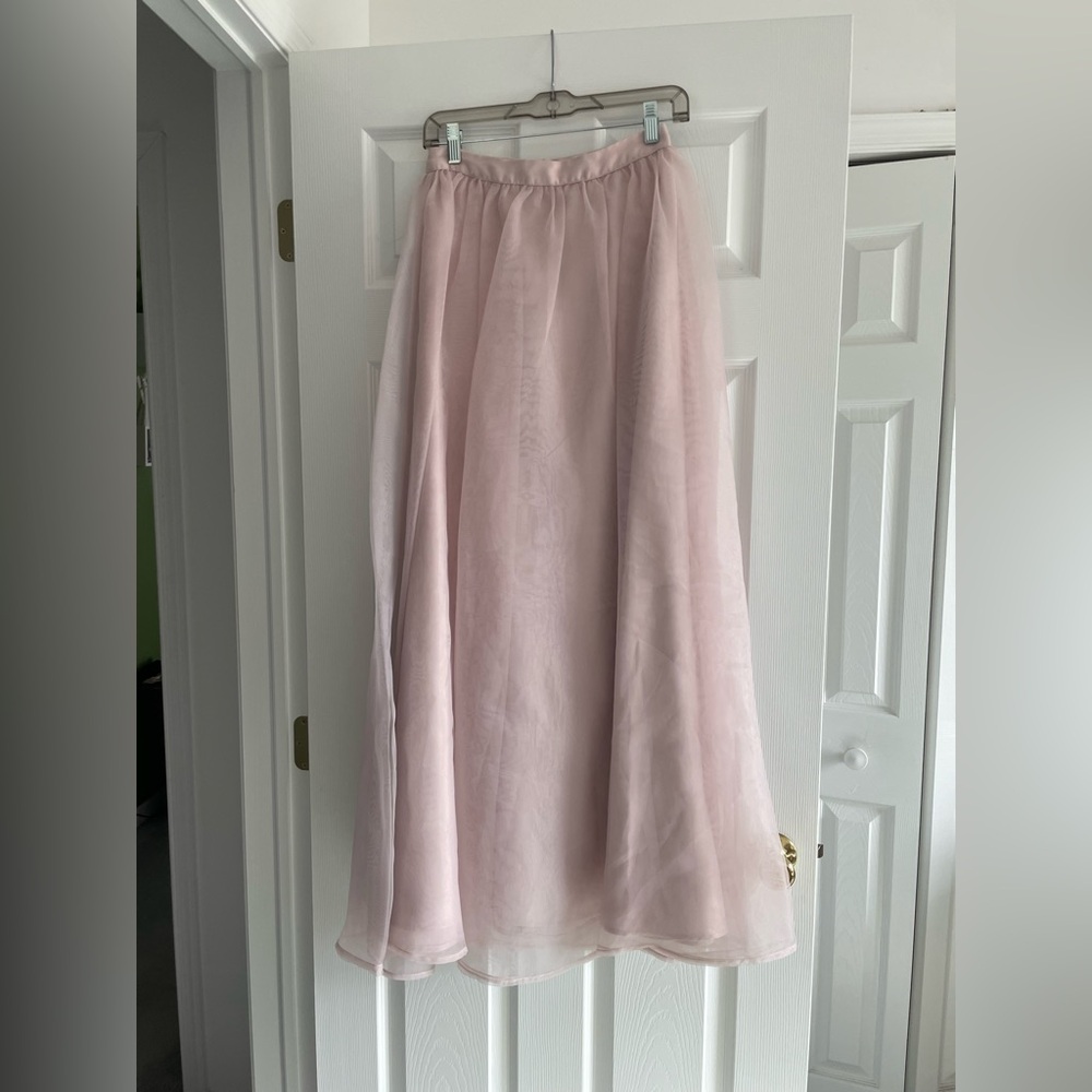 LC Lauren Conrad Soft Pink A-Line Skirt